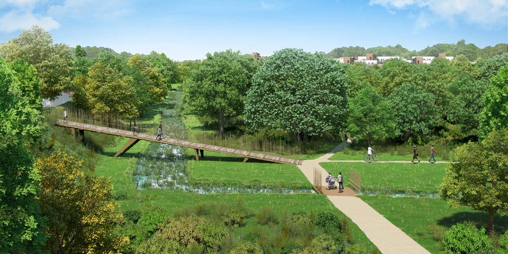 Bruges, une ville qui a su préservé ses espaces verts et en aménager de nouveaux, à l'instar du parc Ausone.